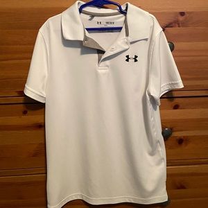 Under Armour white polo